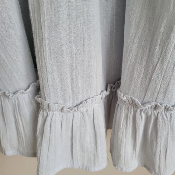 Free People kiss and tell lt.blue mini dress or tunic size S nwot - Picture 4 of 10